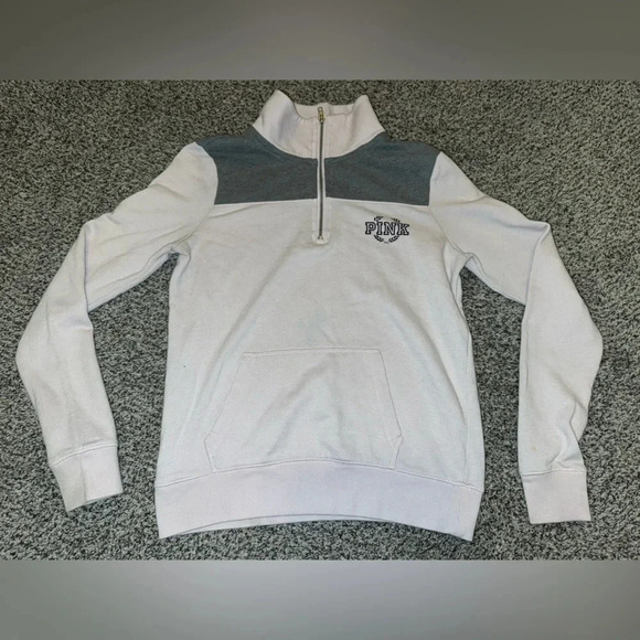 Pink quarter zip sweatshirt - Picture 1 of 5